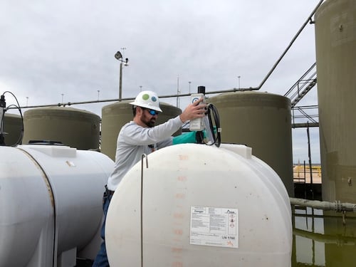 installing a tank level monitor and pump controller on a methanol tank