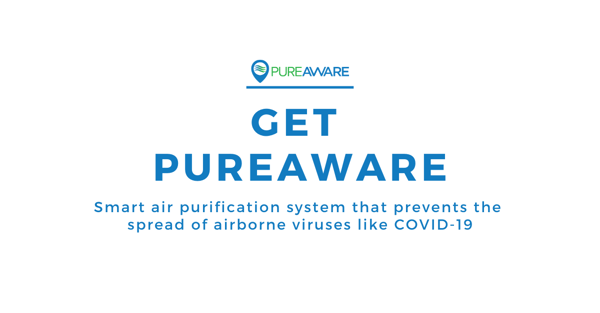 get pureaware smart air purification system that prevents the spread of airborne viruses like covid-19