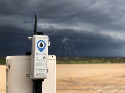 chemical tank monitor safely installed in a hazardous oilfield environment