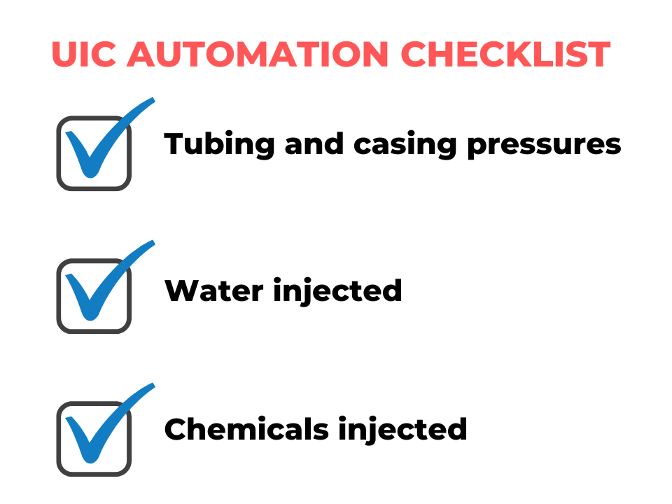 underground injection automation checklist