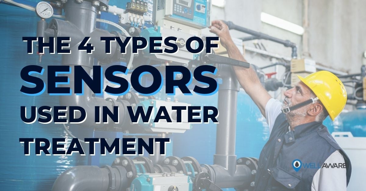 the four types of sensors used in water treatment plant controls